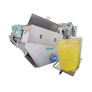 Screw Type Sludge Dehydrator Multi Plate Screw Press Dewatering Machine