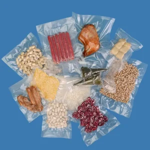 Security Microwaveable PE Textured Plastic Packaging Food Saver Storage Embossed Sealer Vacuum Bag 100pcs