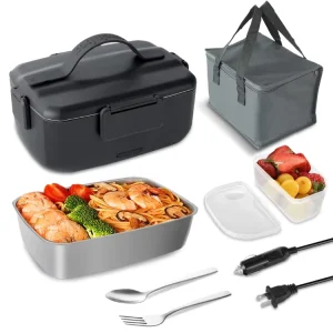 Self Heating Lunch Box Electric Food Warmer 90W Fast Heating Portable Heated Electric Lunch Box