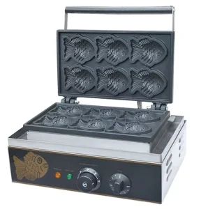 Semi Automatic Electric Taiyaki Maker Japanese Fish Shape Cake Baker Machine Fish Shape Taiyaki Making Machine