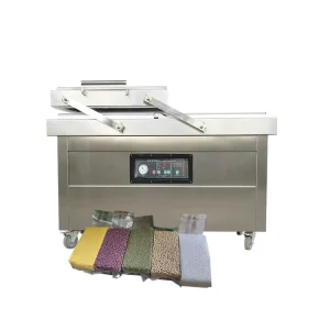 Semi Automatic Food Tofu Double Chamber Vacuum Gas Flushing Sealer Packing Packaging Vacuum Machine