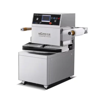Semi Automatic Modified Atmosphere Ready Meal Vacuum Nitrogen Flushing Packaging Machine for Meat Fish Food Tray Sealer Gas Seal