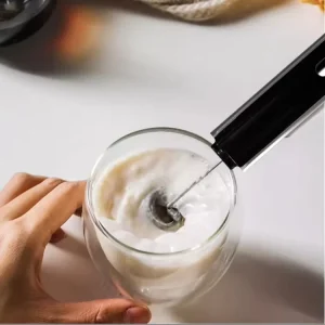 Semi Automatic Portable Milk Frother & Coffee Mixer with USB Car & Manual Power Rechargeable Household Use