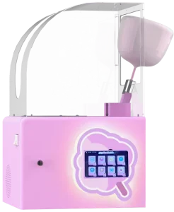Semi-Automatic Small Cotton Candy Machine Unmanned Eleven Vending Machine Candy Floss Machine for Commercial Use