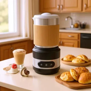 Separate Fully Automatic Stainless Steel Coffee Milk Frother One Touch Operation Home Use Electric Heating and Foaming Machine