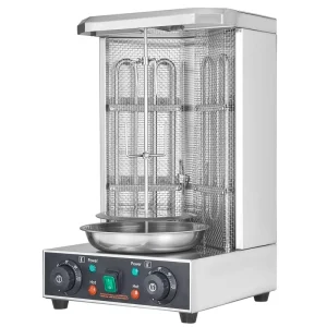 Shawarma Oven Grill Machine Outdoor Stainless Steel Electric Vertical Broiler Gyro Rotisserie Oven Chicken Shawarma Cooker Large
