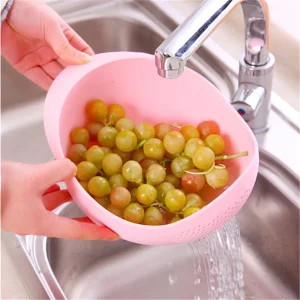 Sieves and Strainers Rice Washing Bowl Pulses Fruits Vegetable Noodles Pasta Washing Bowl Strainer Drain Basket