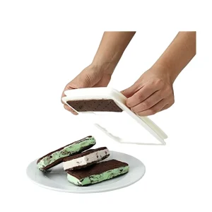 Silicone Eco Friendly Kitchen Tool Ice Cream Sandwich Maker Mold Spreader Cookie Press Model RSS735