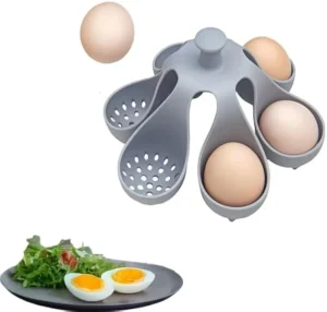 Silicone Egg Boiler Rack Holds Kitchen Silicone Egg Boiler Gadget for Egg Making