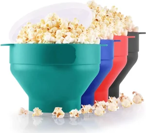 Silicone Palomitas De Maiz Popper BPA Free Collapsible Microwave Popcorn Maker Bowl Microwaveable Silicone Popcorn