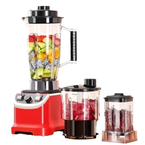 Silver Crest Bardefu 9500W Commercial Kitchen Mixer Stainless Steel 3L Heavy Duty Blender Variable Speed Household Plastic