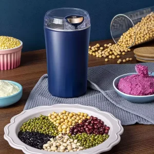 Simple Design Stainless Steel Electric Coffee & Spice Grinder Portable Small Household Use 250g Capacity Bean Grinder