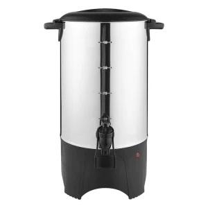 Simple Style Stainless Steel Percolator Coffee Machine with 40 Cups Capacity PP Filter Auto Cut off Coffee Brewer