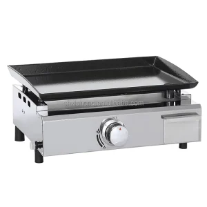 Single Burner Black Hot Plate Stainless Steel BBQ Commercial Fast Heating Built-in Outdoor Gas
