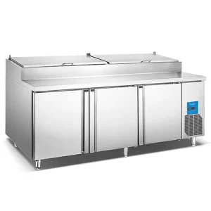 Single Temperature Salad Refrigerated Counter Workbench Fridge Sandwich Pizza Salad Preparation Cooling