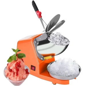 Sizhi 150W Desk Hand Electric Snow Cone Maker Commercial Home Ice Shaver Manual Ice Crusher