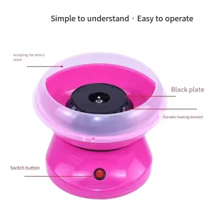Small Electric Cotton Candy Machine with Class a Energy Efficiency and Color Box Packaging
