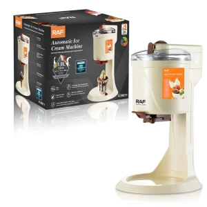 Small Fully Automatic 15W 1.06 Quart Capacity Household Mini Fruit Ice Cream Machine Children DIY Cone Maker