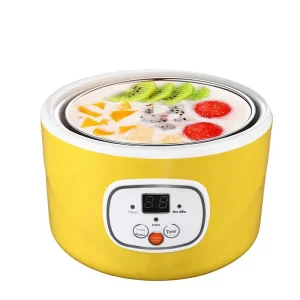 Small Fully Automatic Electric Yogurt Maker Stainless Steel Ceramic Household Dormitory Single Person Fermentation Machine LCD