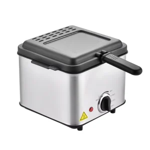 Small Home Stainless Steel Electric Chips Frying Machine Deep Fryer with Temperature Control