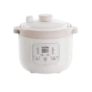 Small Kitchen Appliance Baby Products 1.2L PP Body Ceramic Pot Portable Energy Saving Electric Rice Cooker Slow Cooker