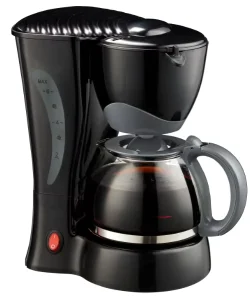 Small Office Coffee Machines Single Use Black 4cup 6 Cup Electric Drip Coffee Maker