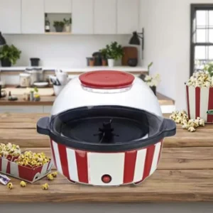 Small Popcorn Machine Electric Popcorn Maker Machine 1110 Round Shape Household Use Plastic Material