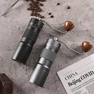 Small Portable Home Manual Coffee Grinders Stainless Steel Wood Grip Hand Crank Mill