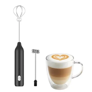 Small Rechargeable Automatic Electric 3 Speed Mini Foam Handheld Milk Frother Kitchen Powerful Best Rated Whisk