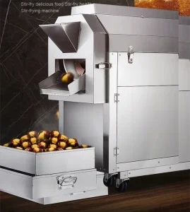 Small Scale Electric Gas Small Cacao Bean Roaster Ground Nut Roasting Machine Chest Nut Roaster