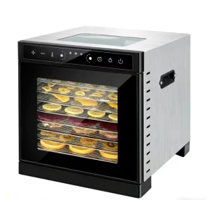 Small Stainless Steel Electric Heating Food Dehydrator Skylight Beverage Factory Use Fruit Dryer Machine for Vegetables Meat