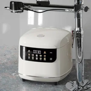 Smart 1.1-2L Mini Electric Rice Cooker with Timer and Digital Display Portable for Outdoor and Home Use
