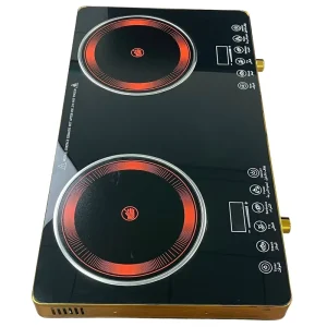 Smart 2200W Induction Cookers Commercial PCB Board Double Induction Infrared Cooker 2 Plate