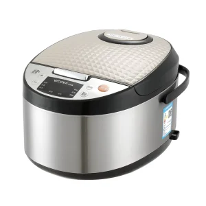 Smart 2L Electric Portable Digital Aluminum Multi Purpose Rice Cooker Non Stick Inner Pot Timer Function Measuring