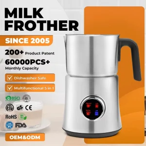 Smart 4 in 1 Fully Automatic 500W Household Milk Frother Electric 304 Stainless Steel 900ml