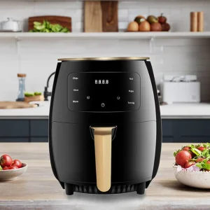 Smart 4.1-5L Plastic Electric Air Fryer Oven Double Basket Multi Function Automatic Oil Free Digital Control Overheat RV