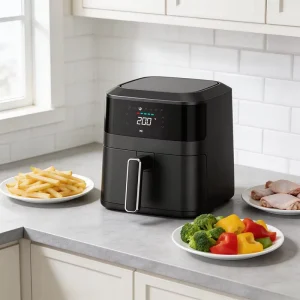 Smart 4.5L Oil-Free Air Fryer Digital Touch Screen Control 1500W Healthy Hot Air Oven 220V/110V Timer Function Household Car