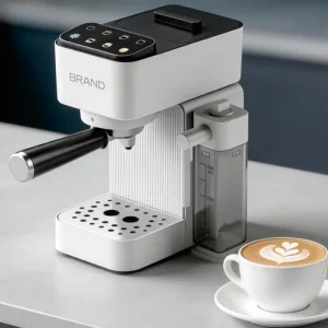 Smart Coffee Bean Cup Italian Semi Automatic Household Espresso Coffee Machine Maker Grinder
