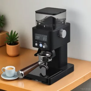 Smart Conical Burr Coffee Grinder with Built in Digital Scale Bluetooth Enabled