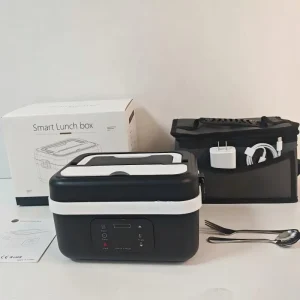 Smart Cordless Stainless Steel Heated Lunch Box Battery Powered Portable Electric Food Warmer for Office Travel Outdoor Car