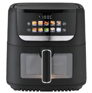 Smart Digital 6L 8L Air Fryer Oven Nonstick Pot Square Household Cooking Electric Colorful Touch Screen