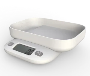 Smart Digital Kitchen Scale for Fruit and Food Weight Measurement Portable Glass Household Baking Scale