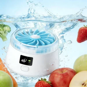 Smart Dual-Mode Ozone Fruit Vegetable Washer 6000mAh Fast Charge Pesticide Residue Remover for Home and Camping
