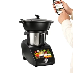 Smart Electric App Controlled Stainless Steel 12 Speed Food Processor Multifunctional Thermomixer for Small Kitchen Chopping