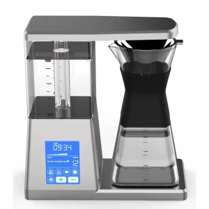 Smart Electric Automatic Pour Coffee Maker Programmable Drip Machine Digital Display Stainless Steel 3 Cup Household Hotel