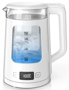 Smart Electric Kettle Cordless Design Temperature Control Keep Warm Automatic Shut-off 1.7L Capacity Fast Boil