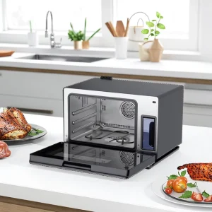 Smart Electric Oven Steam Stainless Steel Digital Air Fryer Toaster Oven Smart Visible Steam Air Fryer Oven Without Oil