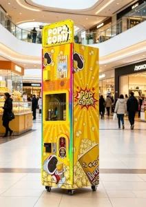 Smart Fully Automatic Popcorn Vending Machine Commercial Self-Service Maker for Malls Cinemas Entertainment Centers