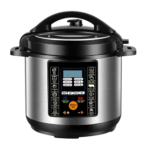 Smart Home 6L Electric Air Fryer Pressure Cooker 2 in 1 with 360 Degree Heating for Household Use