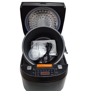 Smart LED Digital Screen Electric Rice Cooker Non Stick Stainless Steel and Plastic Housing Includes Measuring Cup